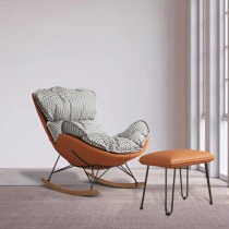 Orange hotsell glider chair